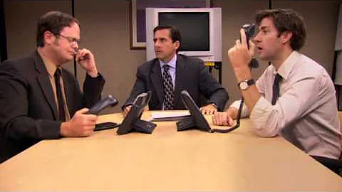 Michael, Jim, Dwight epic scene