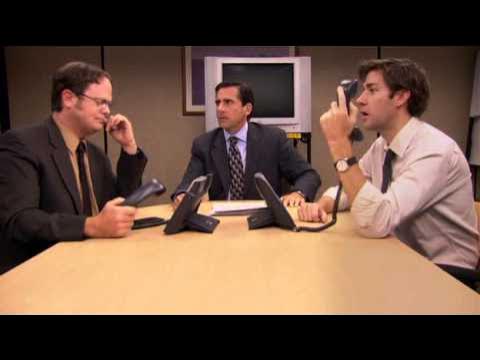 Michael, Jim, Dwight epic scene