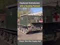 Russische Streitkräfte Erbeuten Gepanzerten Krankenwagen FV104 Mit Ungewöhnlicher Ausstattung Russische Streitkräfte Erbeuten Gepanzerten Krankenwagen FV104 Mit Ungewöhnlicher Ausstattung