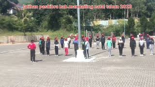 latihan paskibra kab.mandailing natal tahun 2023.