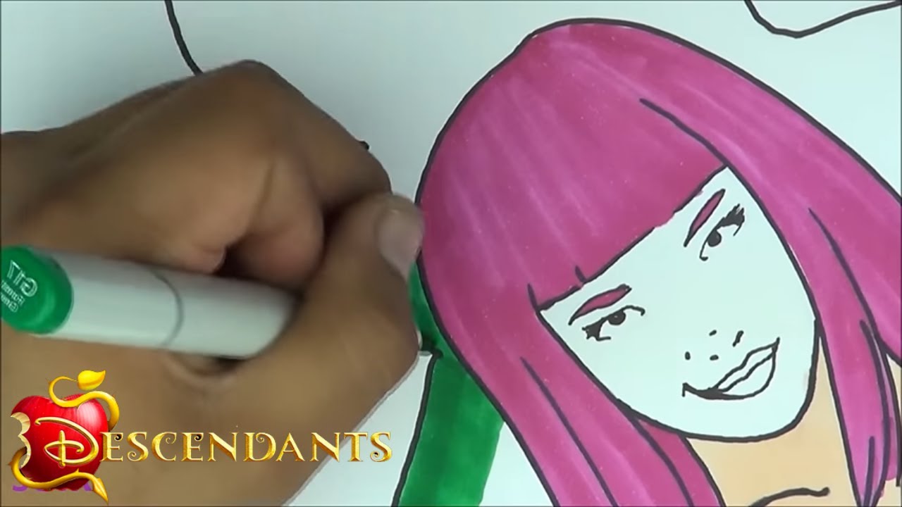 How To Draw Color Descendants 2 Drawing Makeup Tutorial Kids