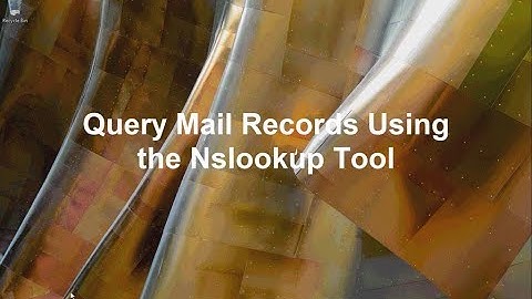 How to query for mx mail records using the nslookup command