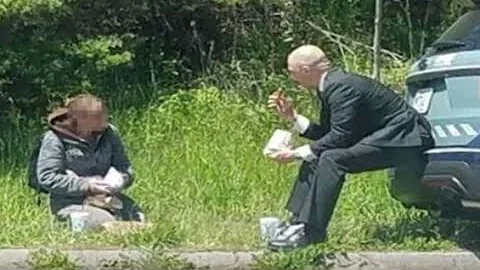 State Trooper Offers Meal to Homeless Mother