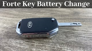 2019 - 2021 Kia Forte Flip Key Fob Battery Change - How To Remove Replace Remote Batteries Tutorial