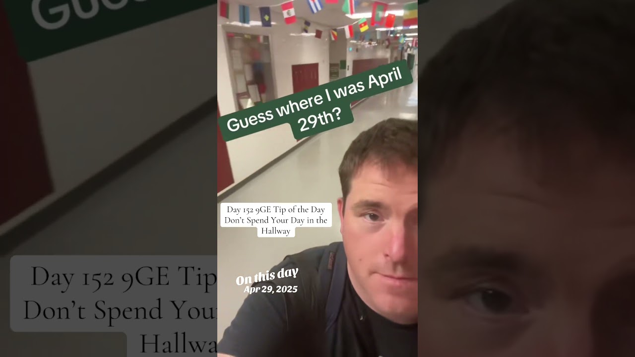 #9thgradeexperience knows where he was #april29