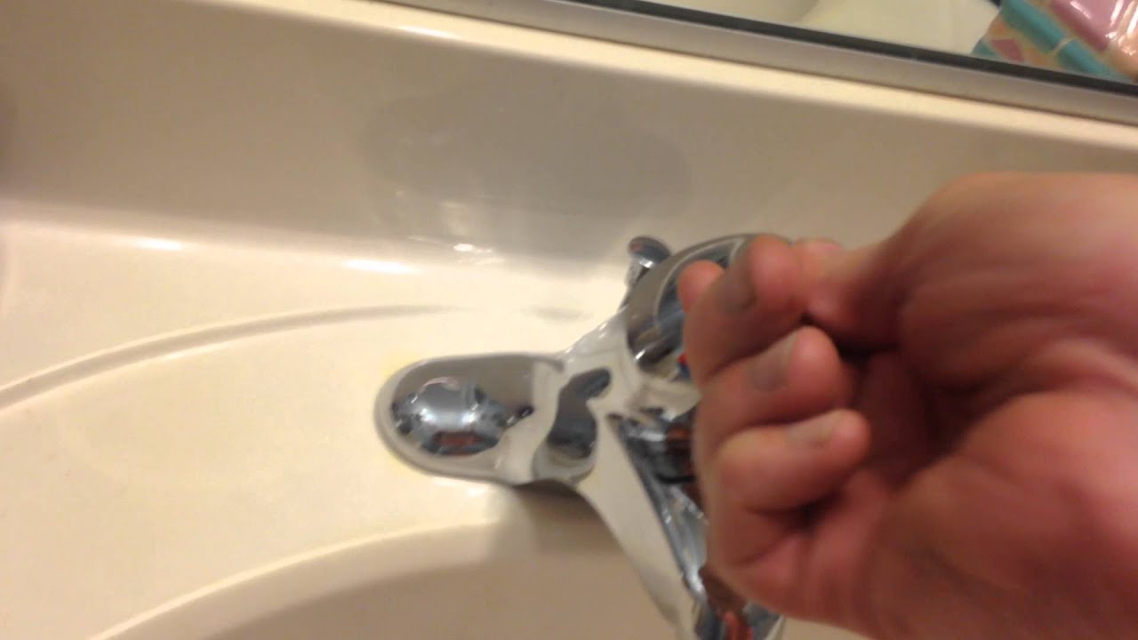 Moen Adler Bathroom Faucet Install 9 17 14 Youtube