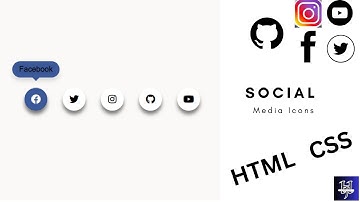 ASMR Programing | Create an Stunning Social Media Icons | HTML CSS | @CodeWithHJ