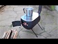 Homemade portable wood stove