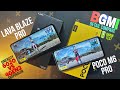Poco M6 Pro 🆚 Lava Blaze Pro BGMi test on Max setting🔥 D6020 vs 4Gen2 // battery🔋drain test...