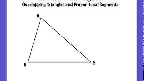 Overlapping Similar Triangles