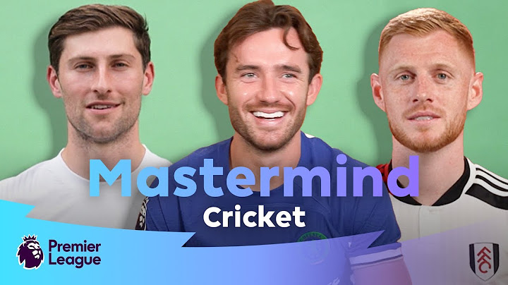 Which Premier League star knows the most about cricket? | Mastermind