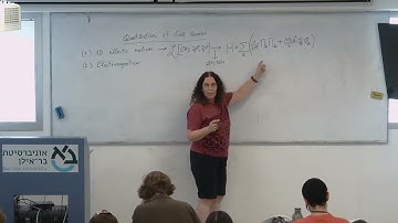תורת הקוונטים מתקדמת- הרצאה +תרגול 3