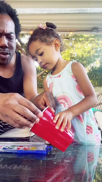 Cute Dad and Daughter Play-Acting: Fresh Glass of Water#DadAndDaughter #PlayActing