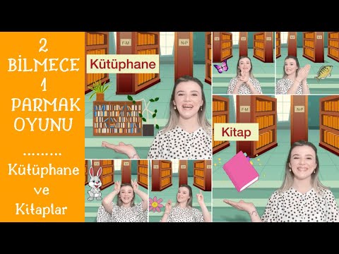 KİTAPLAR İLE İLGİLİ BİLMECE VE PARMAK OYUNU | OKUL ÖNCESİ KÜTÜPHANE HAFTASI | EĞİTİCİ PARMAK OYUNU