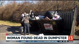 Woman found dead in dumpster