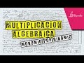 Multiplicación algebraica monomio por binomio