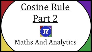Cosine Rule Part 2 - Example of Finding An Angle Within A Triangle - Viewer Request Video #1