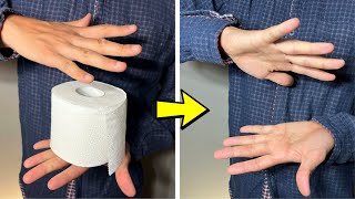 картинка: Туалетная бумага исчезает прямо у вас на глазах! [Фокус раскрыт]