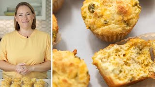 Keto Jalapeño Cheddar Cornbread Muffins