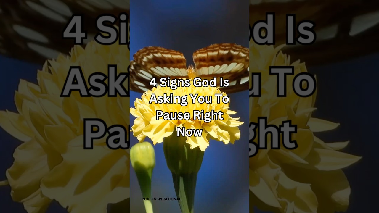 4 признака того, что Бог просит вас остановиться прямо сейчас