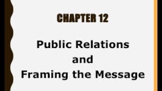 JRN100 CHAPTER 12 "Public Relations" LECTURE (14:25) Video YouTube