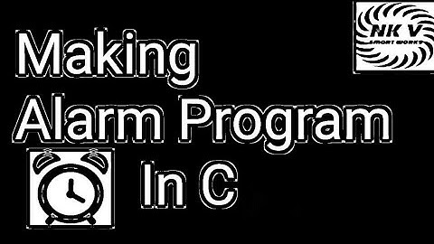 How to code for alarm in 