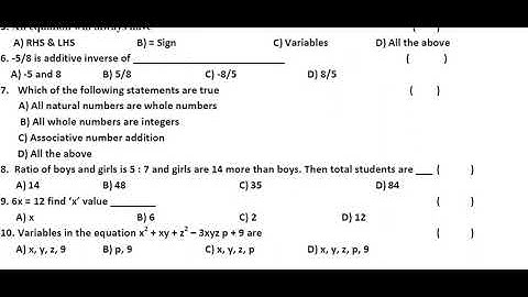 Ap 8th Class Fa-1 💯V.imp Maths 🥳Question Paper (2024-25) | 8th Class fa1 ( CBA_1) Maths   Paper 2024