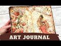 Mixed Media Art Journal with Rica Paper ❤️🌺❤️