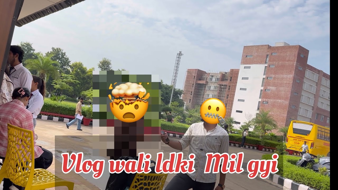 😻 Vlog wali ldki mili 😱 | CGC Mohali university | #dailyvlog #panjabuniversitychandigarh 