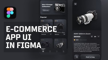 E-Commerce App UI (Dark Theme) in Figma | Step by Step Tutorial