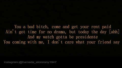 Tyga - Goddamn [ lyrics video ]