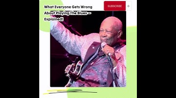 Thumbnail of What everyone gets WRONG about playing THE BLUES - Legend BB KING and SLASH