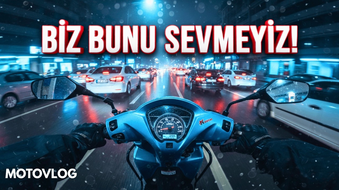 Yağmur ve Karanlıkta Motor sürmek | Nasıl sürülür? Motovlog