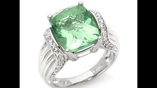 Victoria Wieck Seafoam Fluorite and Topaz Ring