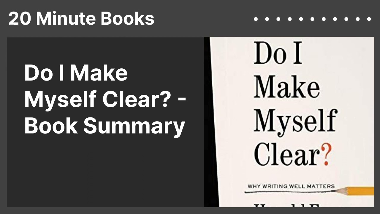Do I Make Myself Clear? - Book Summary