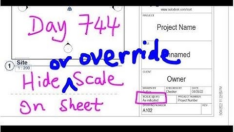 Revit Tips and Tricks (Day 744) - Hide the Scale or change it to “As Indicated” on Sheet