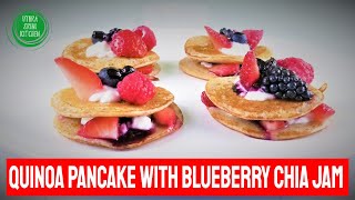 Quinoa Pancake Recipe | Vegan Protein Pancake Recipe | No Egg Pancake | How to make Protein Pancake