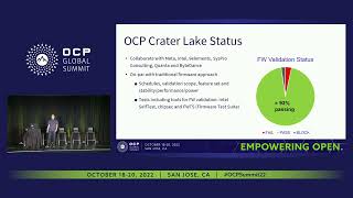 open system firmware status update on ocp crater lake