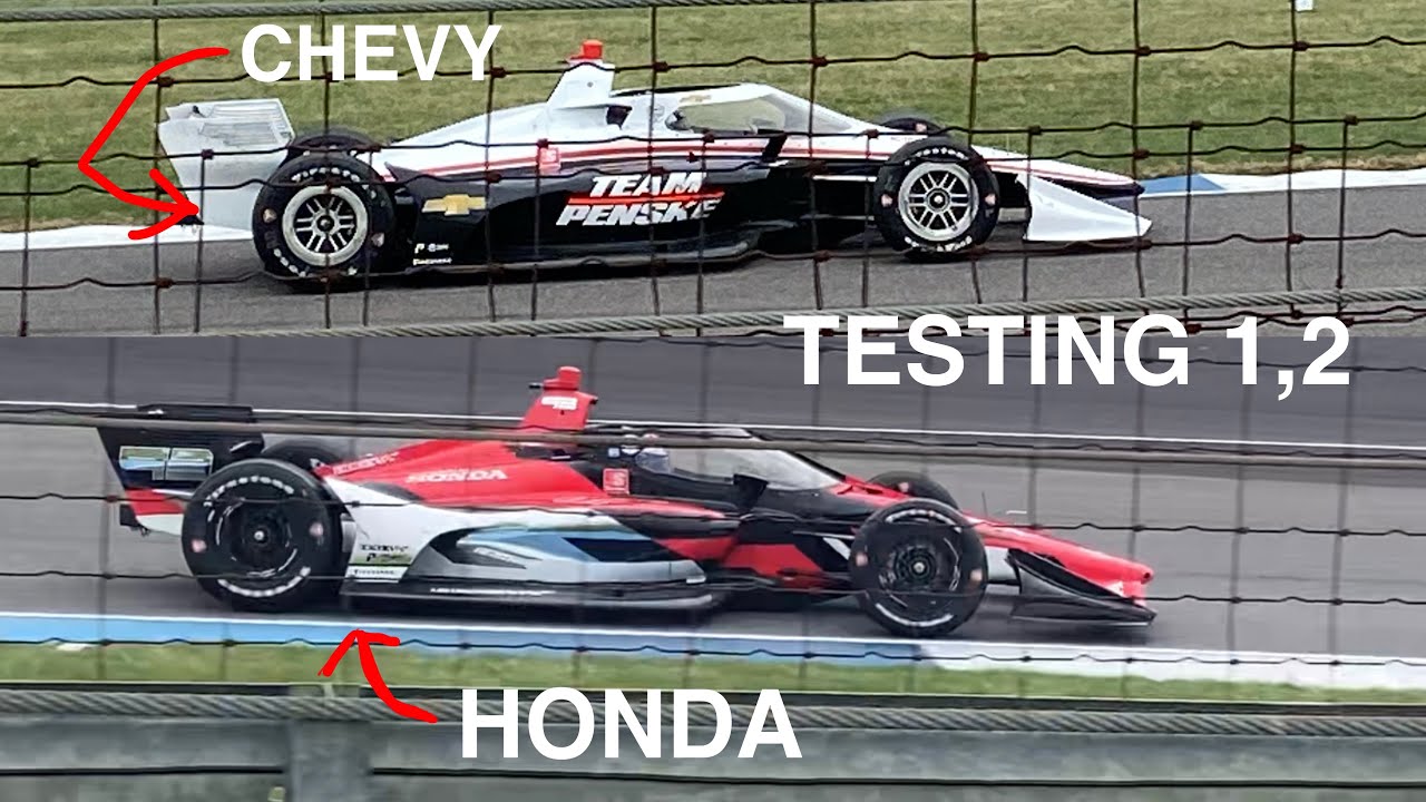 2024 Indycar engine testing Chevy and Honda Indianapolis motor