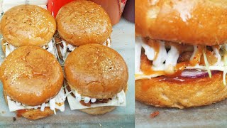 HEART ATTACK BURGER 🔥Cheesy Burger 😍|| Desi Indian Food || Varanasi Street Food