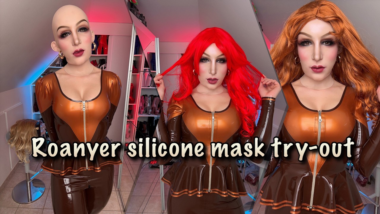 Trying Roanyer realistic silicone female mask