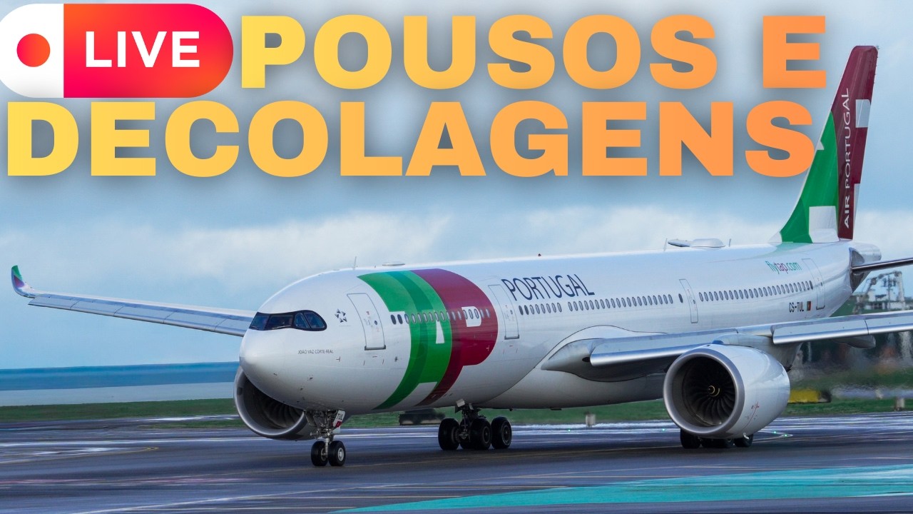 🔴 AO VIVO: Pousos e Decolagens no Aeroporto de Lisboa (LIS) - Spotting ✈️