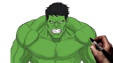 How To Draw Hulk | Step By Step | Marvel Avengers