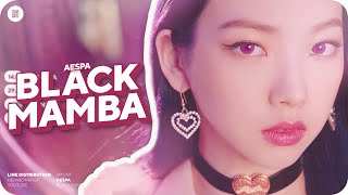 aespa - Black Mamba Line Distribution (Color Coded)