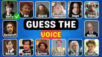 Guess The Character By Their Voice | Harry Potter Movie Edition