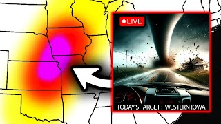 Live Storm Chasing  Tornadoes & Gorilla Hail Likely Today