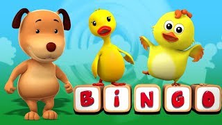 bingo anjing | anak-anak puisi | lagu pendidikan | kartun | Nursery Rhymes | Bingo The Dog