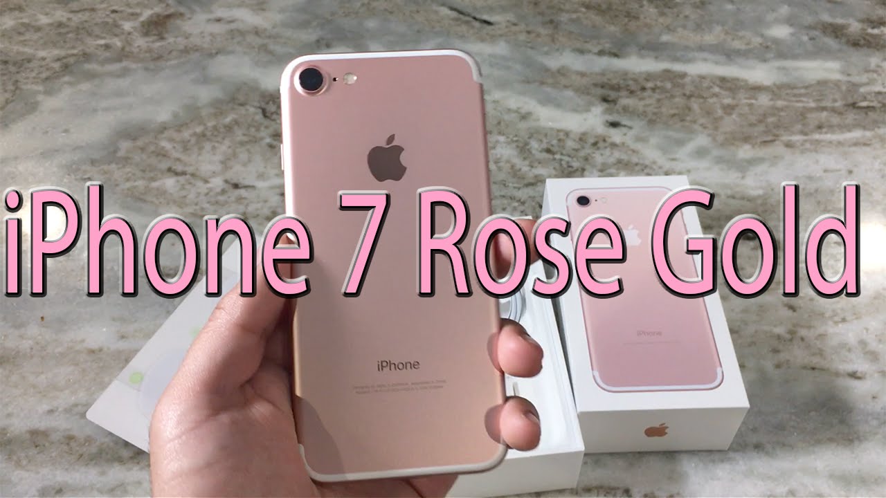 Iphone 7 Rose Gold Unboxing First Look Youtube