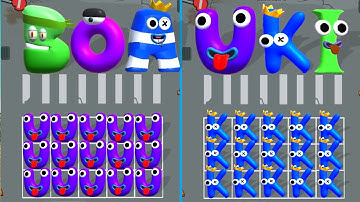 Max Level in Merge Alphabet ABC Letter Run Vs Merge Alphabet Monster Fusion (ALPHABET LORE) Gameplay
