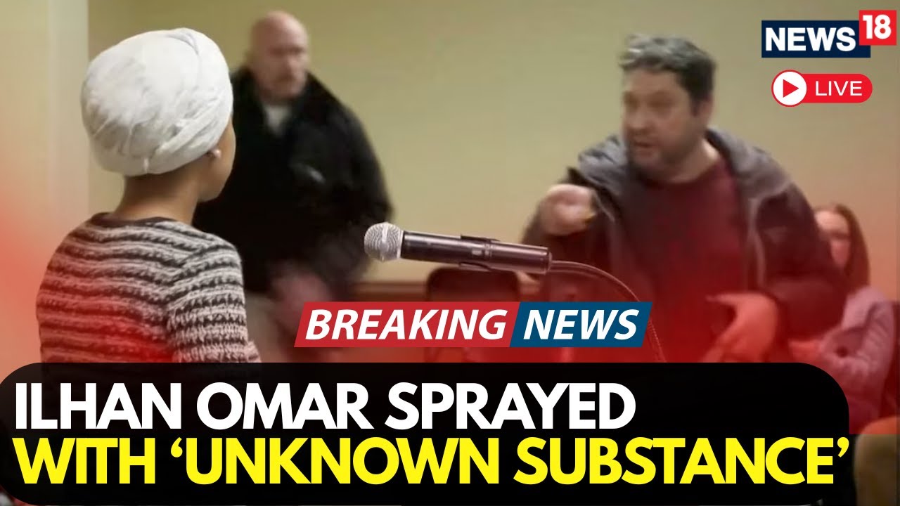 LIVE: Man Tackled After Spraying Unknown Substance on Rep. Ilhan Omar ...